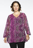 Tunic v-neck PINK SNAKE - pink - #2