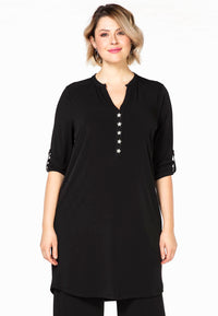 Tunic star buttons DOLCE - black - #1