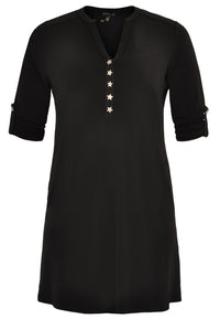 Tunic star buttons DOLCE - black - #4