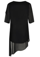 Dress voile layer DOLCE - black  - #3