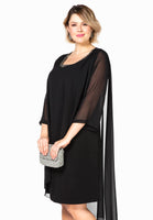 Dress voile layer DOLCE - black  - #1