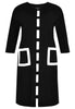 Dress ribbon INTERLOCK - black - #4