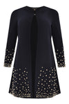 Cardi-jacket PEARLS - blue - #4