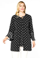 Jacket frill cuff DOTS - black  - #1