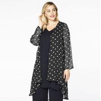 Blouse-jacket DOTS - black - #1