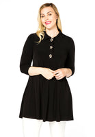 Tunic wide bot polo DOLCE - black  - #1