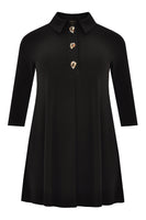 Tunic wide bot polo DOLCE - black  - #4