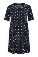 Dress pearl neck DOTS - blue - #3