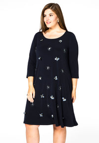 Dress beaded front DOLCE - blue - #2