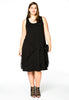 Dress pointy layer VOILE - black - #2