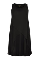 Dress pointy layer VOILE - black - #4