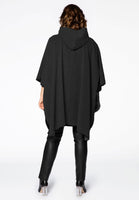 Poncho fur collar - black  - #3