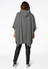 Poncho fur collar - grey  - #3