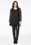 Tunic voile frills - black 