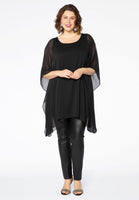 Tunic voile diamond strap - black  - #2