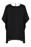 Tunic voile diamond strap - black  - #4