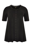 Tunic flare beaded DOLCE - black  - #4