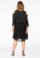 Tunic cold shoulder VOILE - black  - #3