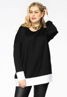 Pullover two-tone - black  - #1