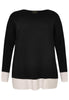 Pullover two-tone - black  - #4