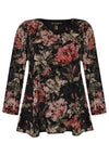 Tunic FLOWER FLOCK - black - #4