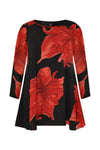 Blouse wide bottom LAURA - red - #2