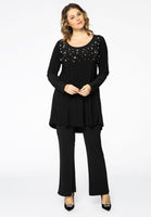 Tunic wide bottom strass DOLCE - black  - #2