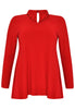 Tunic collar / v-neck DOLCE - red  - #4