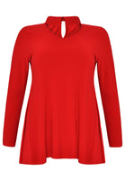 Tunic collar / v-neck DOLCE - red  - #4