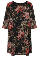 Dress FLOWER FLOCK - black - #4