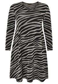 Dress lurex ZEBRA - black - #4