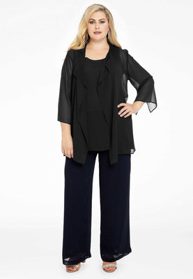 Blouse-jacket VOILE - black  - #2