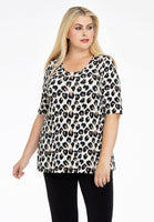 Shirt A-line FELINE - brown - #1