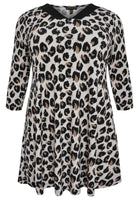 Tunic wide bottom FELINE - brown - #4