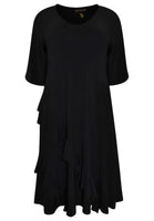 Dress ruffled DOLCE - black  - #4