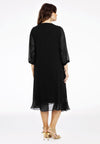 Dress ruffled VOILE - black - #3