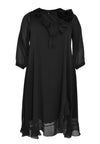 Dress ruffled VOILE - black - #4