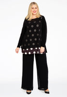 Tunic flare POLKA - black  - #2