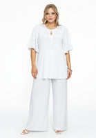 Tunic flare frilled sleeves DOLCE - white  - #2