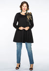 Tunic wide bottom scarf Paris - black - #2
