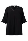 Tunic Swing pleat BUBBLE - black 