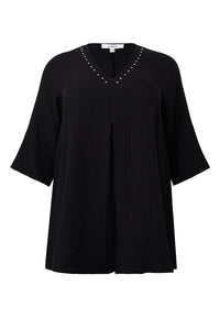 Tunic Swing pleat BUBBLE - black - #1