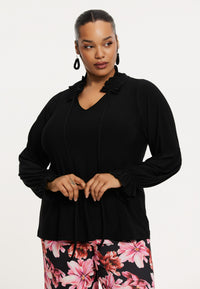 Tunic frill DOLCE - black - #1