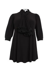 Tunic wide bottom UNI DOLCE - black - #6