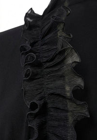 Cardigan long frill UNI DOLCE - black - #3