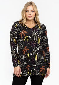 Tunic flare FLORA - black - #1