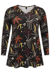 Tunic flare FLORA - black - #4