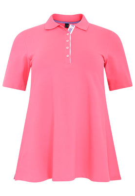 Polo shirt flare - pink - #4