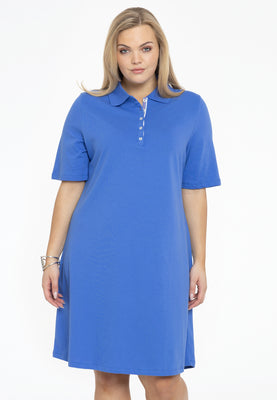 Polo dress - indigo - #1