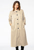 Raincoat basic long - brown